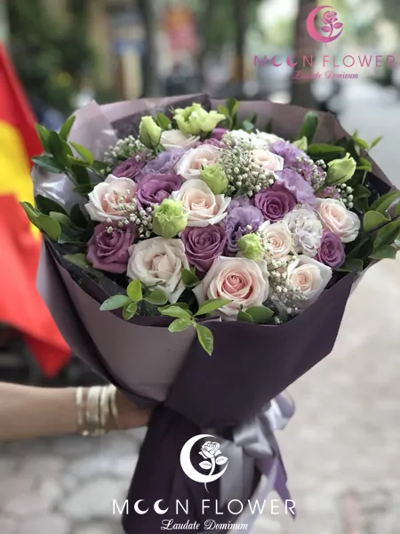 Bó hoa tặng sinh nhật nhẹ nhàng