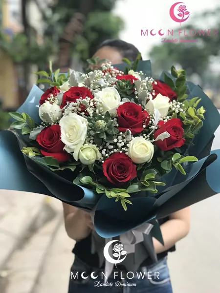 Bó hoa tặng sinh nhật tại hà nội hoa hồng đỏ