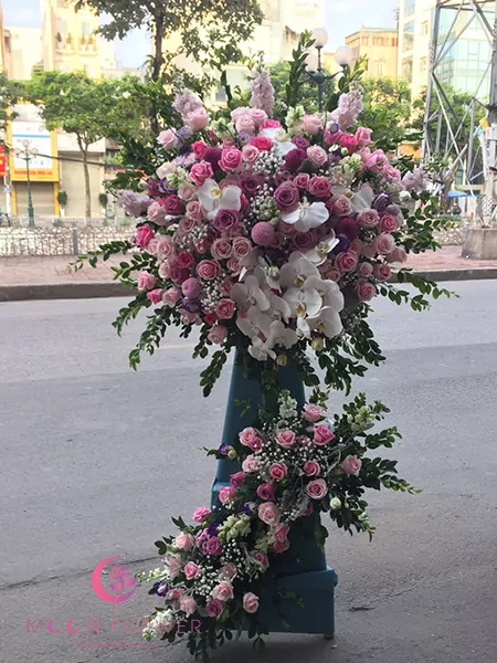 Lẵng hoa chúc mừng ngày thành lập Công ty- Thắng lợi