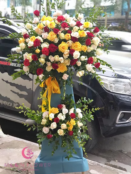 Lẵng hoa khai trương - Khởi sắc
