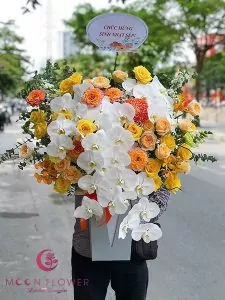 Bình hoa sinh nhật đẹp - Ấm áp vượng khí
