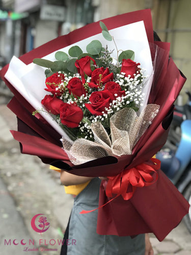 Bó hoa hồng đỏ - Quý Phái