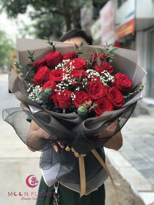 Bó hoa hồng đỏ đẹp - Tình yêu say mê