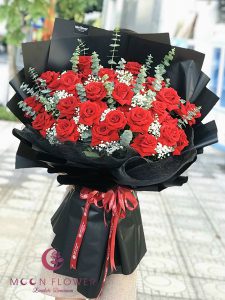 Bó hoa hồng đỏ tại Hà Nội- Tình yêu mãnh liệt