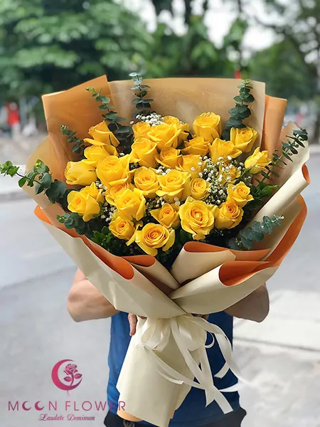 Đặt hoa 20/10 Hà Nội hồng vàng - Tươi Trẻ