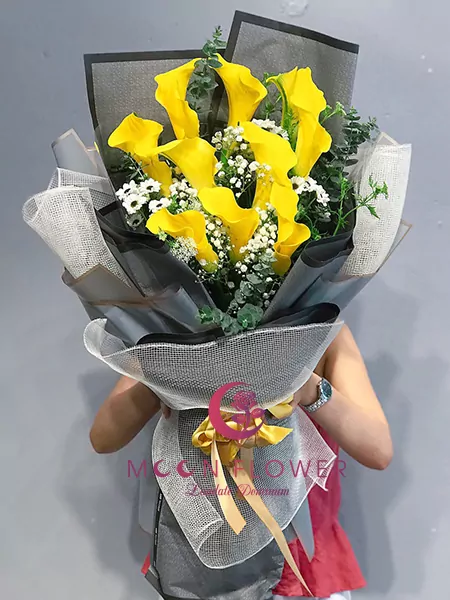 Bó hoa rum vàng - Tình cảm tôn kính