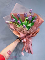Bó hoa tulip màu tím - Lãng mạn
