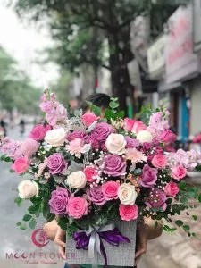 Giỏ hoa tặng vợ ngày 20/10 - Song Hành