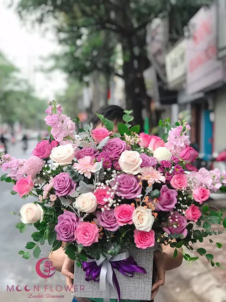 gio-hoa-tang-vo-ngay-20-10-song-hanh Giỏ hoa tặng vợ ngày 20/10 - Song Hành