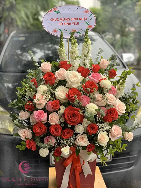 Giỏ hoa sinh nhật - Năng lượng lan toả