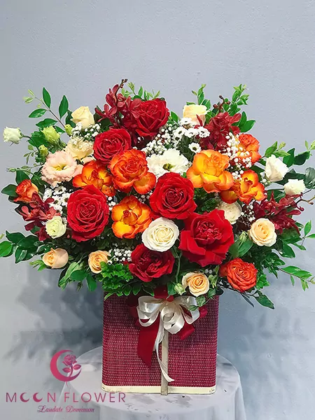 Giỏ hoa nhỏ xinh ngày 20/10