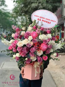 Giỏ hoa tặng sinh nhật - Quý Phái