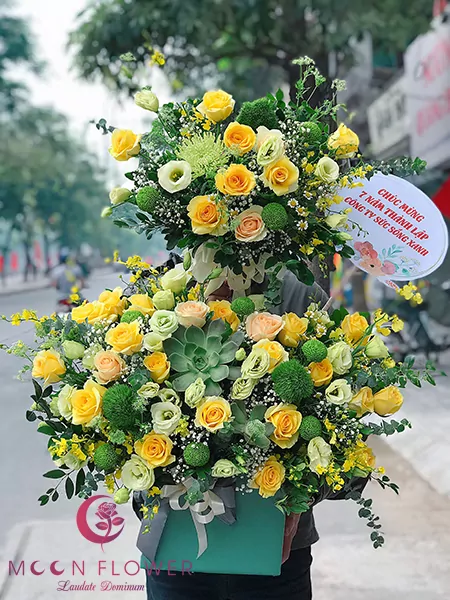 Giỏ hoa tặng sinh nhật - Thịnh Vượng Phát Triển