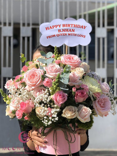 Hộp hoa sinh nhật tại Hà Nội - Ngọt Ngào