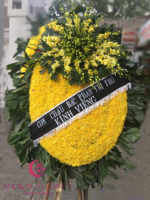Đặt vòng hoa tang lễ hoa cúc vàng - Thu Cuối