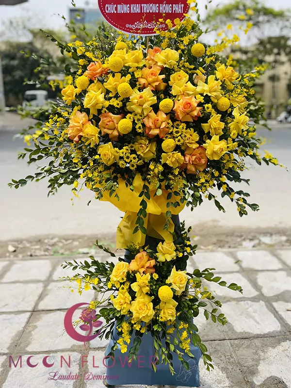 Hoa mừng khai trương giá rẻ - Hưng thịnh