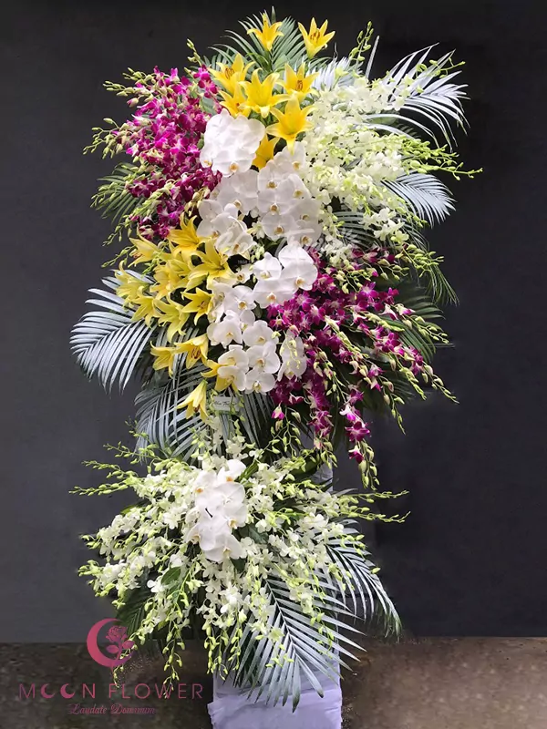Lẵng hoa đám tang - Phân ưu