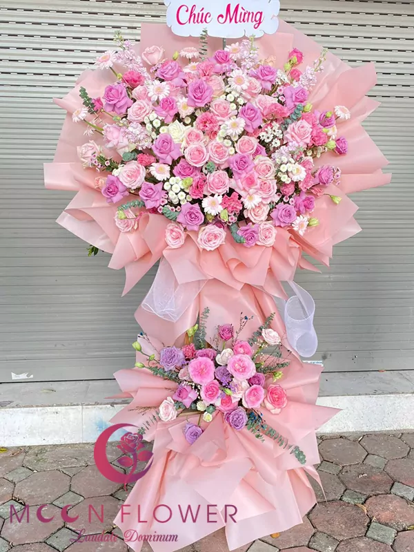 Lẵng hoa mừng khai trương - Thành công