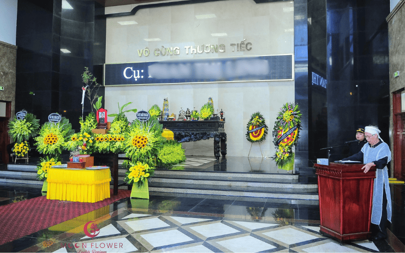 Đặt vòng hoa nhà tang lễ bệnh viện 103 Hà Đông