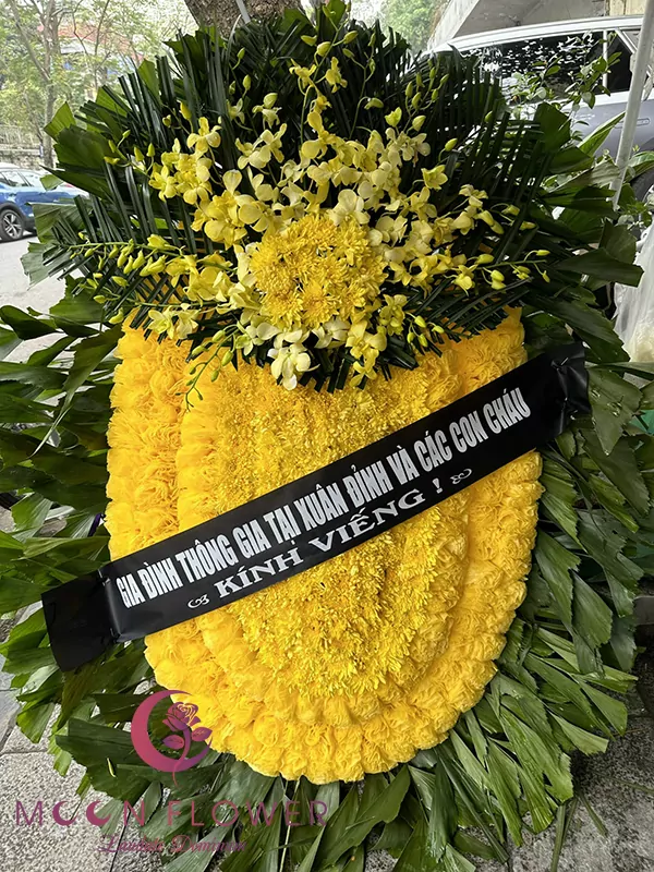 Vòng hoa viếng - Thành kính