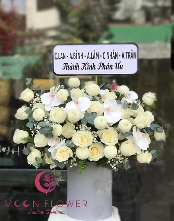 Giỏ hoa đám tang - Thanh thản