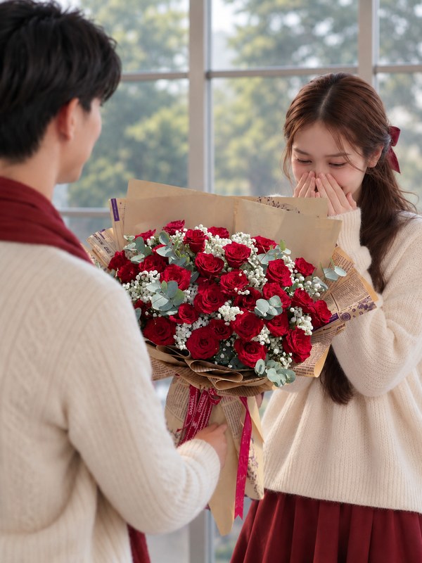 Bó hoa tặng ngày sinh nhật - Sánh Vai đẹp lãng mạn tăng thêm không khi hạnh phúc ngọt ngào