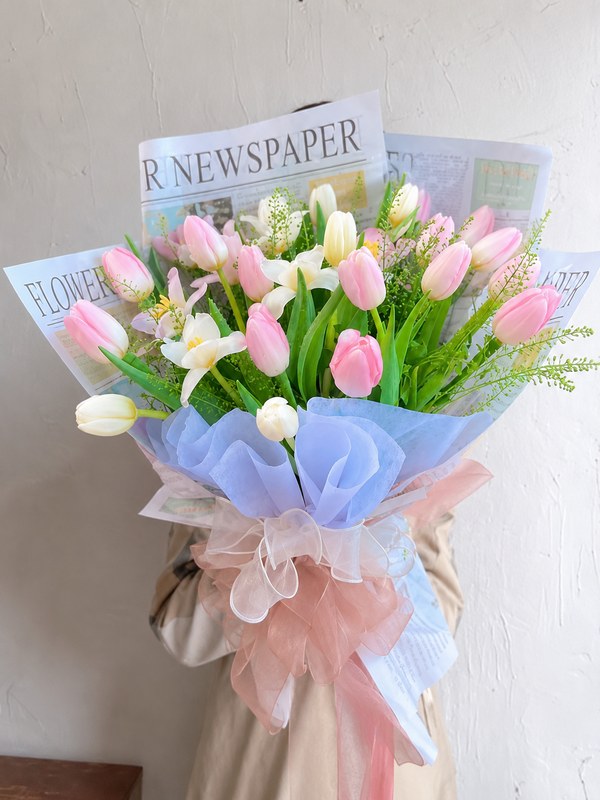 Bó hoa tặng sinh nhật -Tulip Dream mang nét dịu dàng ngọt ngào gửi trao yêu thương