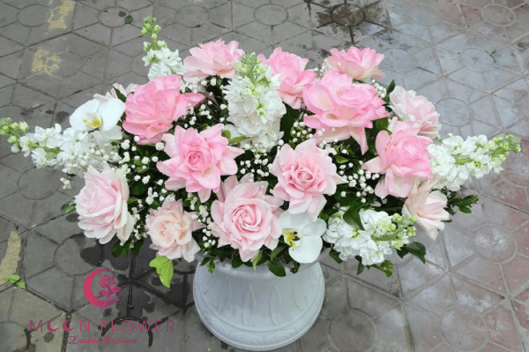 Bát hoa để bàn – Sự Hài Lòng