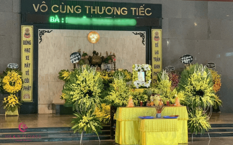 Đặt vòng hoa nhà tang lễ bệnh viện 198