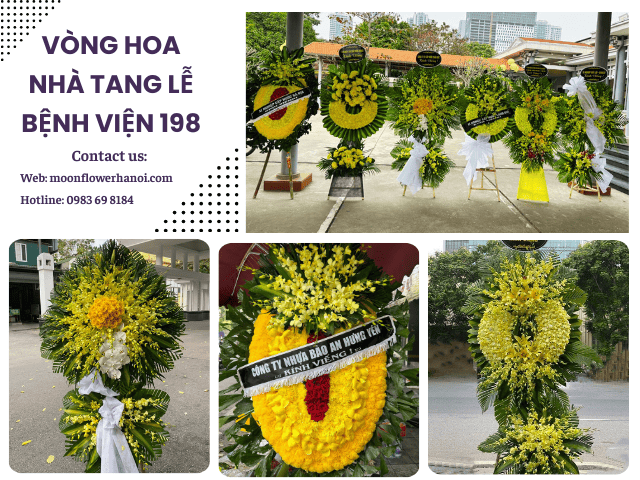 Đặt vòng hoa nhà tang lễ bệnh viện 198