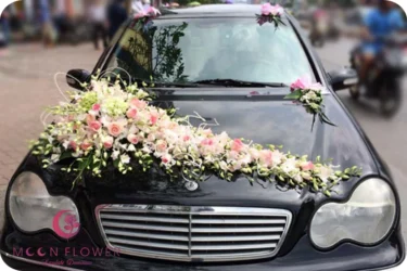 Xe hoa (SET9) Hoa trang trí xe cưới - Bắt Đầu Mới