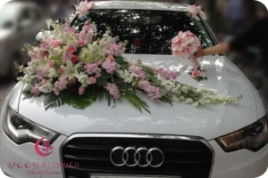 Xe hoa (SET12) Hoa trang trí xe cưới phi yến - Thuần Khiết