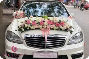 Xe hoa (SET26) Xe hoa cưới mầu hồng nhạt - Chung Chia