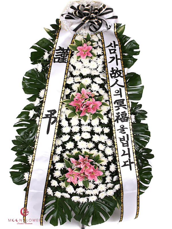 Lẵng hoa chia buồn Hàn Quốc - Thiên Hương