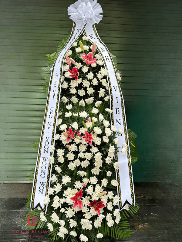 Mẫu hoa chia buồn Hàn Quốc - Yên Bình