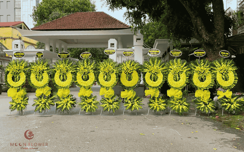 Cửa hàng vòng hoa nhà tang lễ số 5 Trần Thánh Tông Moonflowerhanoi