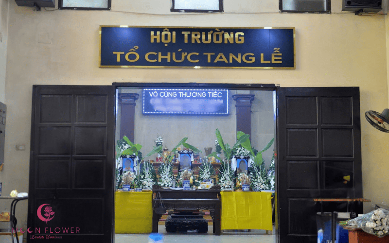 Phòng tang lễ tại Nhà tang lễ Bệnh viện Đống Đa