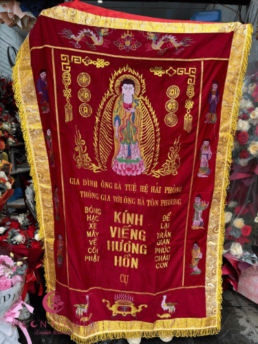 Bức trướng làm bằng nỉ nhung 2 lớp đẹp
