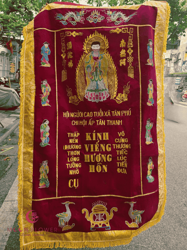 TRUONG-10: Mẫu bức trướng đám ma cho đoàn thể đi viếng