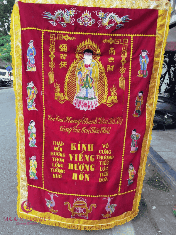 TRUONG-03: Mẫu búc trướng đám ma đi viếng anh chị em nội tộc