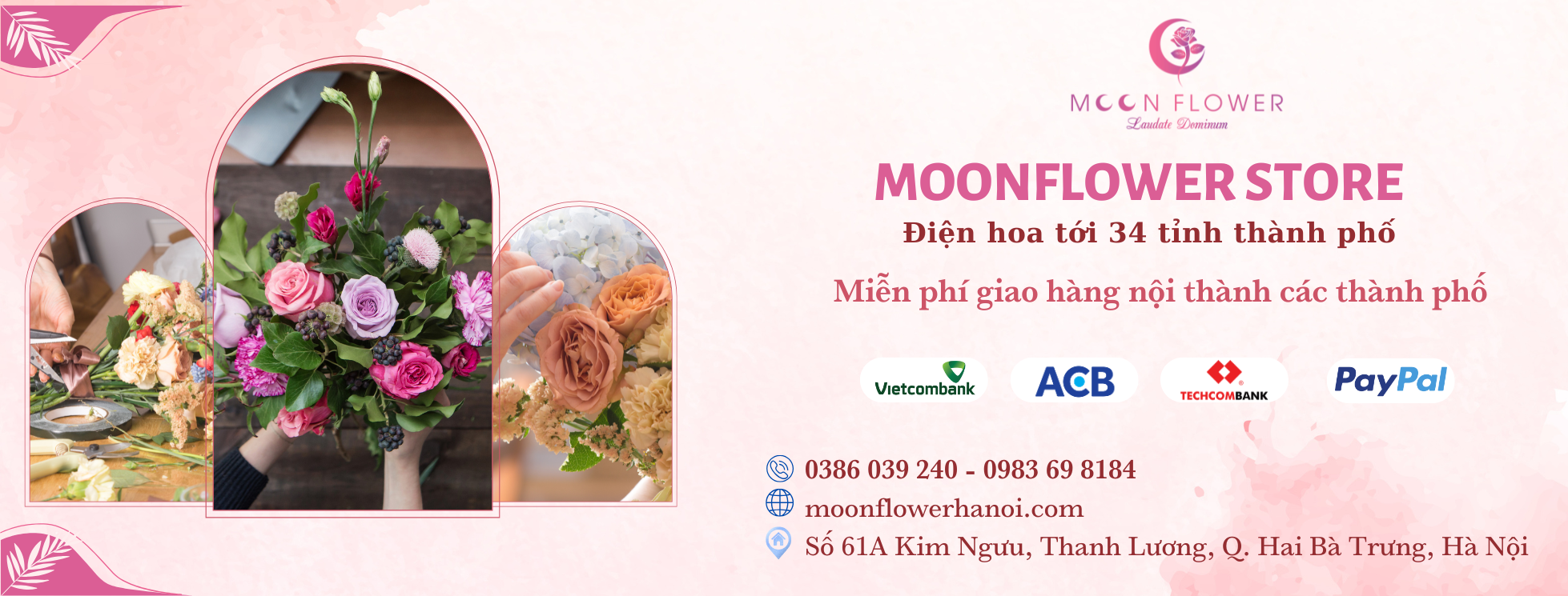 Banner Moonflower Store 34 tỉnh
