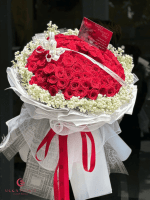 Bó hoa hồng đỏ lời yêu thương