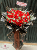 Bó hoa hồng đỏ ngày hạnh phúc