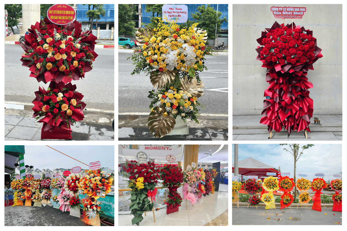 Dịch vụ hoa khai trương tại MoonFlower Store An Khánh