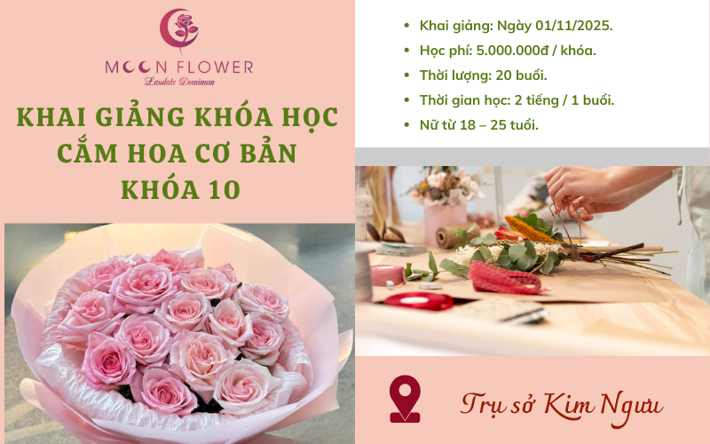 MoonFlower Store Kim Ngưu tuyển dụng học viên