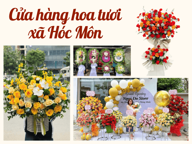 Cửa hàng hoa tươi tại xã Hóc Môn