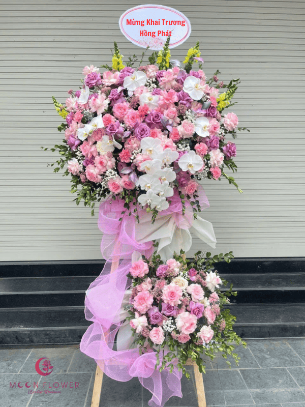 Lẵng hoa mừng khai trương - Khí Cát Lành(1)