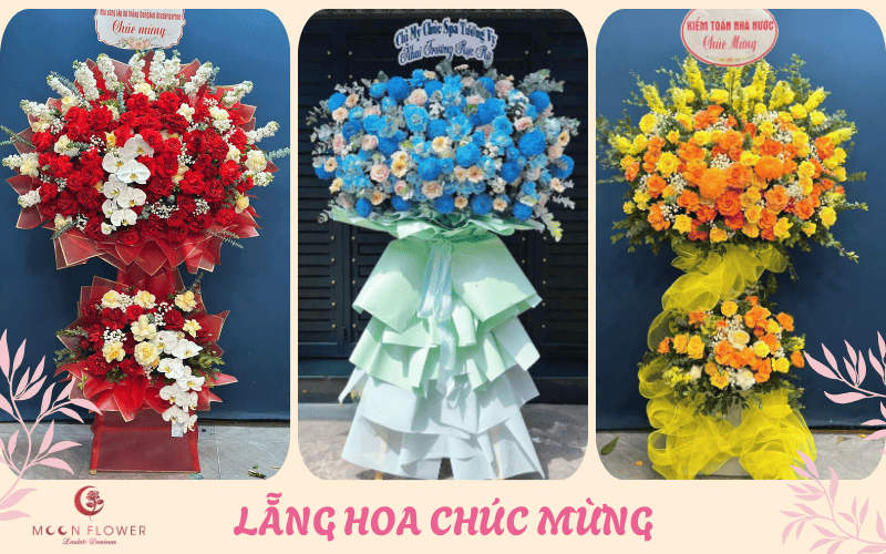 Lẵng hoa đẹp tại xã Hóc Môn