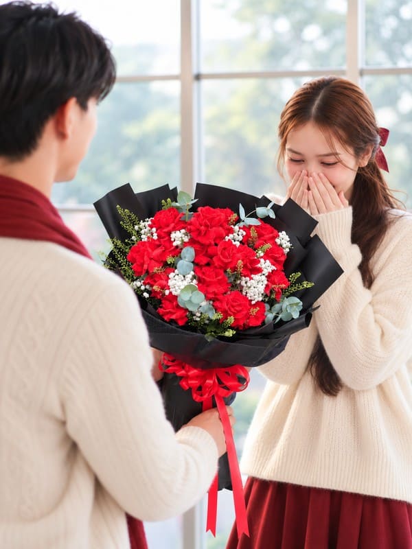 Bó hoa sinh nhật - Ngày Nắng Ngọt Ngào mang vẻ đẹp ngọt ngào lãng mạn và đầy yêu thương
