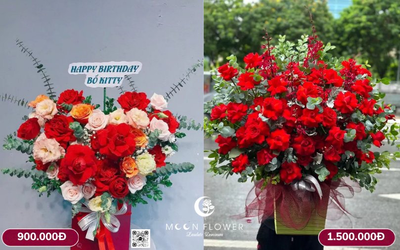 Giỏ hoa chúc mừng 20-10 gửi tấm lòng chân thành lời chúc hạnh phúc